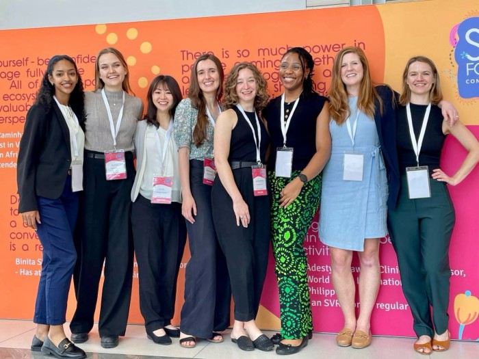 学会にて、研究科のDPhilの同僚たちと