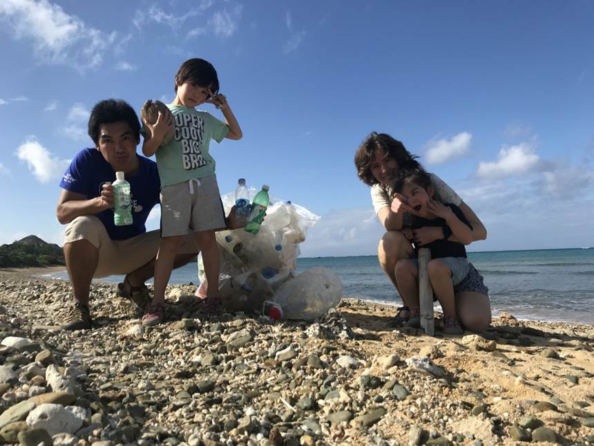 2019年、石垣島でのビーチクリーン